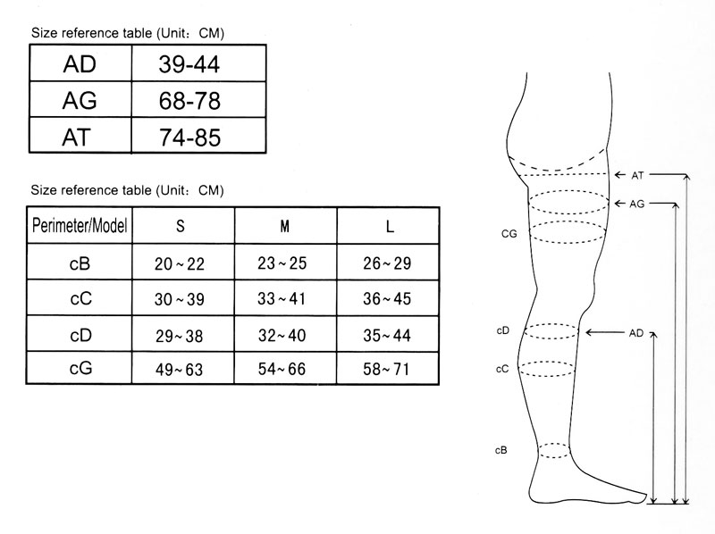 Compression Stockings - Black, Class I