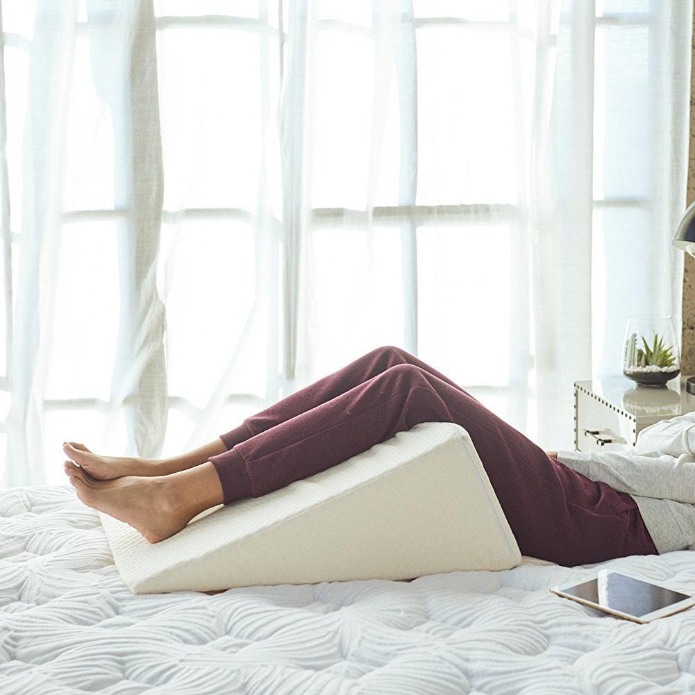 Sleep Bed Wedges Pillow Comfort Support Memory Foam Incline Rest Full Body Legs 