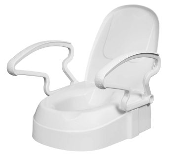 Toilet Seat Raiser With Armrests, Adjustable Hight