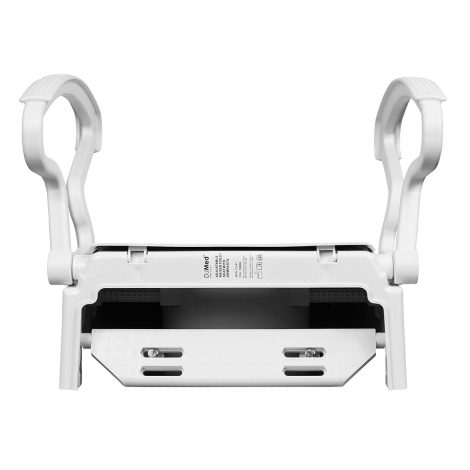 Toilet Seat Raiser With Armrests, Adjustable Hight - Image 4