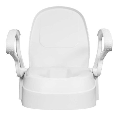 Toilet Seat Raiser With Armrests, Adjustable Hight - Image 3