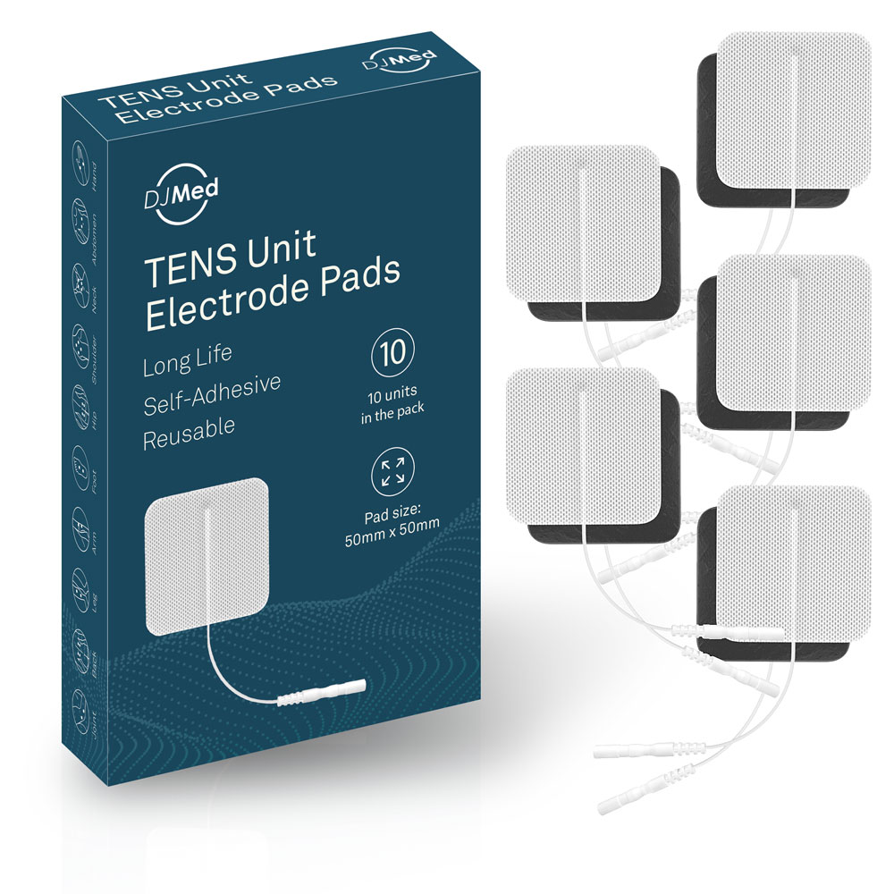 TENS Electrode Pads, Square, 50x50mm, White