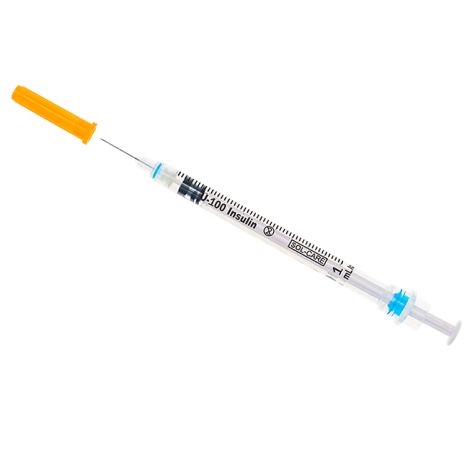 Insulin Syringe with Retractable Safety Needle 29G x 13mm