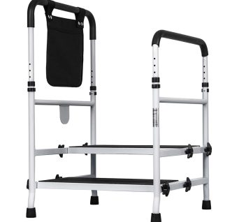 Two Step Stool with Handrails