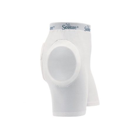 Unisex Soft Hip Protector w Removable Tailbone Pad - White